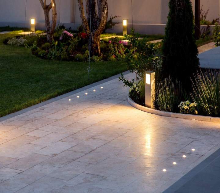 Installation éclairage jardin à Questembert
